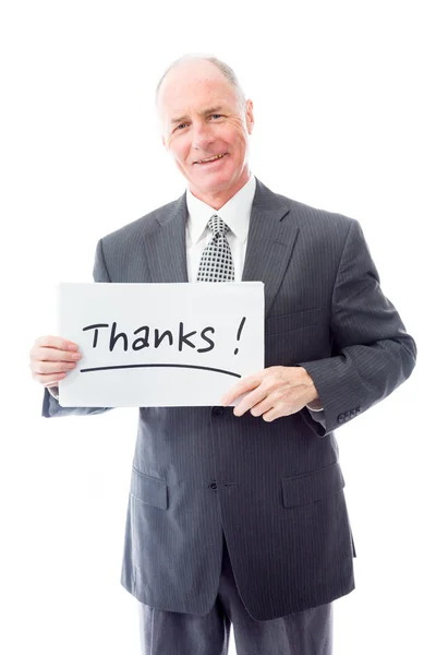 "Thanks" message board — Stock Photo, Image