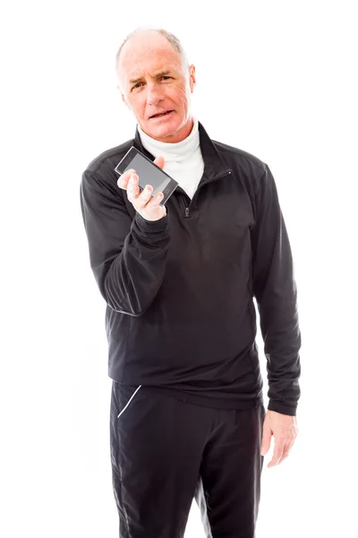 Man showing a smart phone — Stock Photo, Image