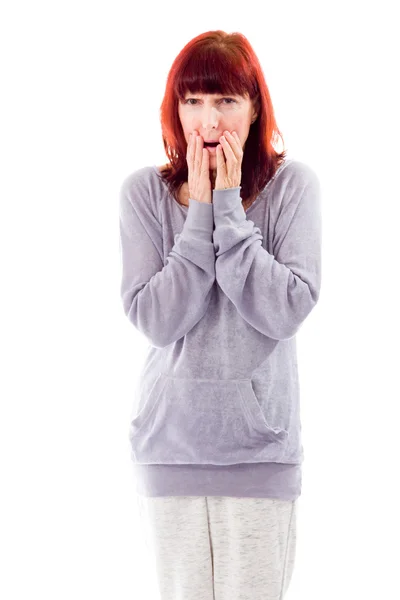 Woman in shock — Stock Photo, Image