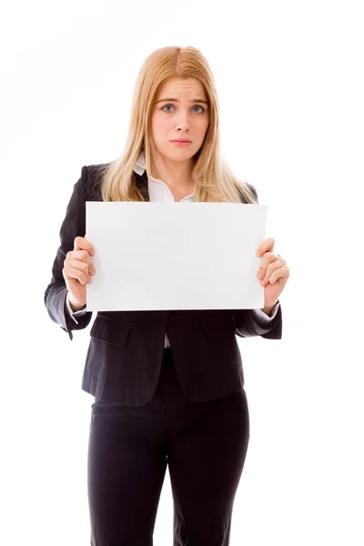 Upset businesswoman — Stock Photo, Image