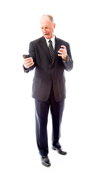 Angry businessman — Stock Photo, Image