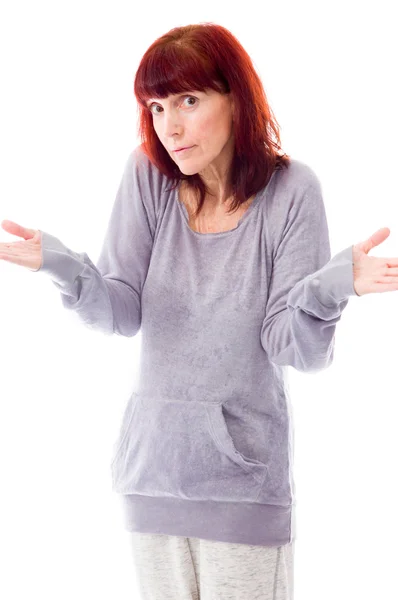 Woman looking confused — Stock Photo, Image
