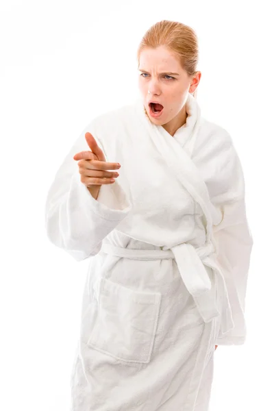 Woman looking anger — Stock Photo, Image