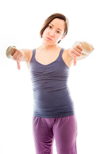 Thumbs down sign — Stock Photo, Image