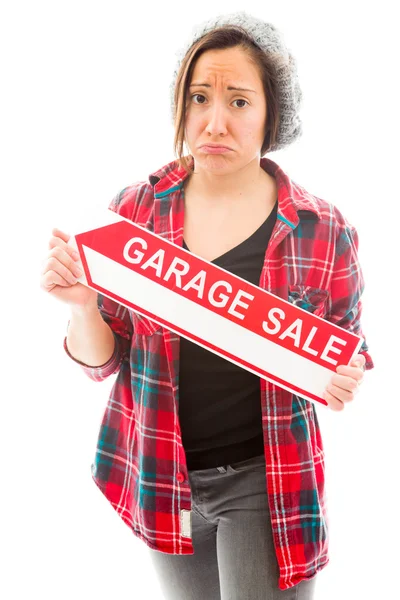 Semn de vânzare garaj — Fotografie, imagine de stoc