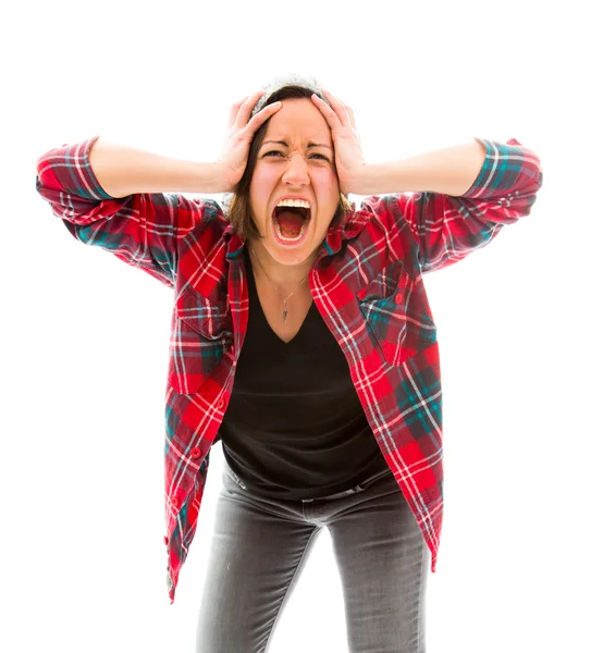 Woman looking frustrated — Stock Photo, Image