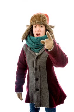 İşaret eden Kadın