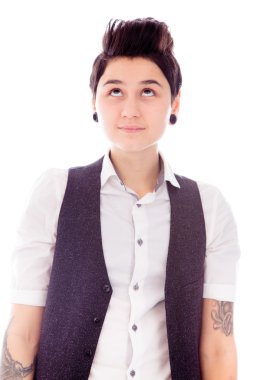 Yukarı Bakan Kadın