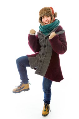 genç kadın el hareketi