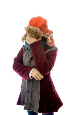 kadın kapsayan yüz