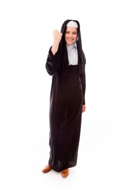 Rahibe kutluyor başarı