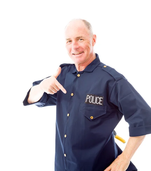 Policeman pointing — Stock Photo, Image