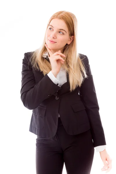 Donna d'affari che sogna ad occhi aperti — Foto Stock