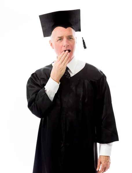 Graduate looking surprised — Stock Photo, Image