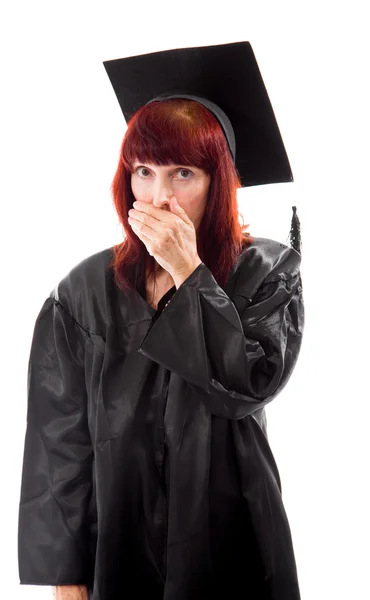 Student looking shocked — Stock Photo, Image