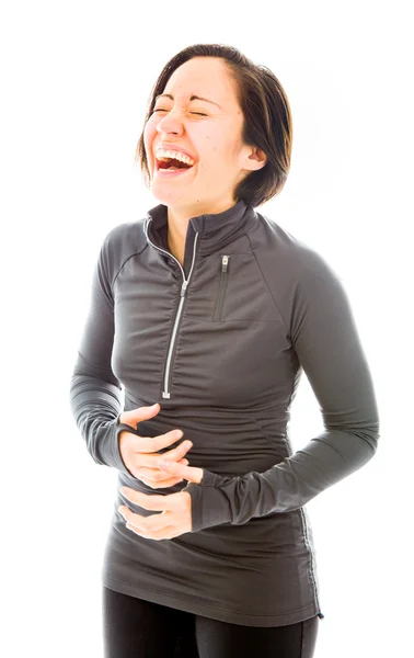 Mujer riendo — Foto de Stock