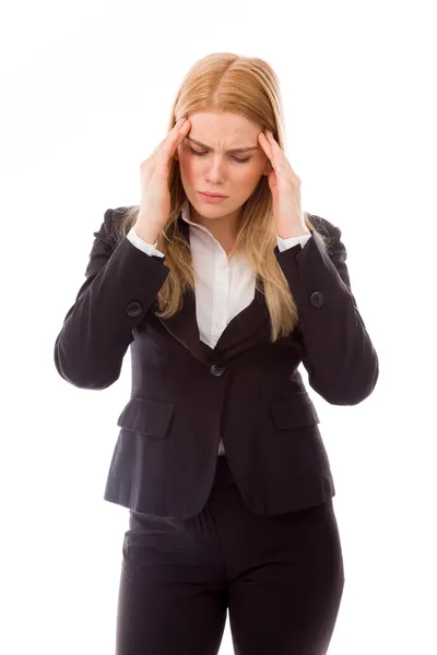 Sufrimiento de dolor de cabeza — Foto de Stock