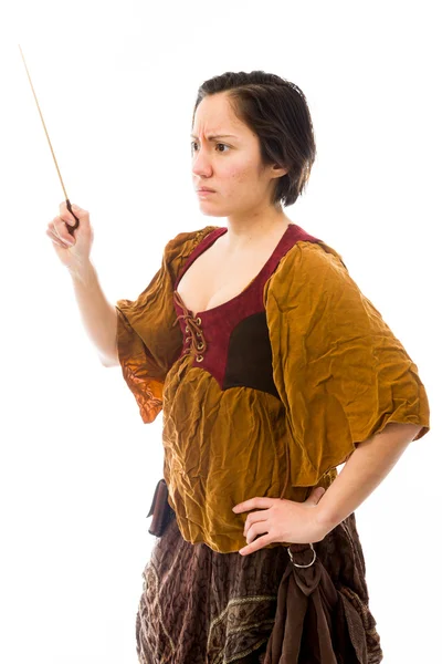 Conductor with baton — Stock Photo, Image