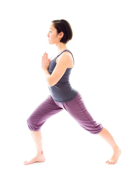 Woman practicing yoga — Stock Photo, Image