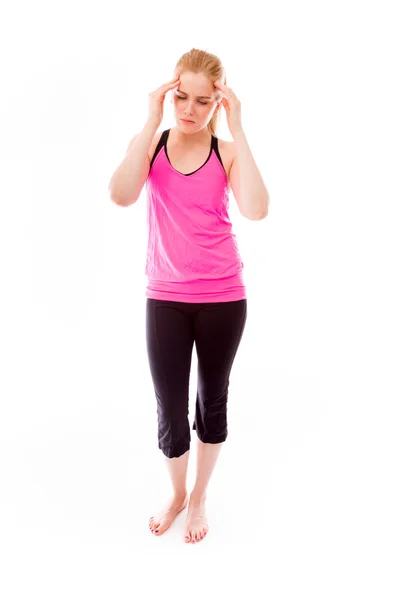 Woman suffering from headache — Stock Photo, Image