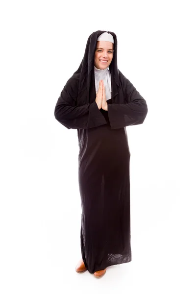 Монахиня приветствует — стоковое фото