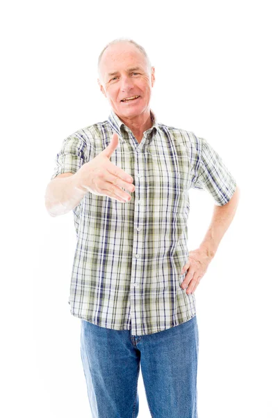 Offering hand for handshake — Stock Photo, Image