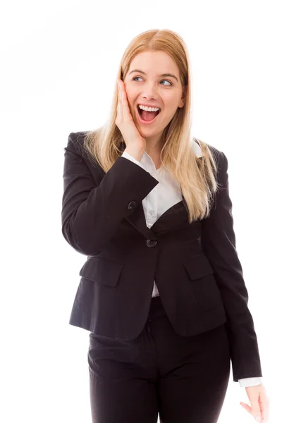 Businesswoman surprised — Stock Photo, Image