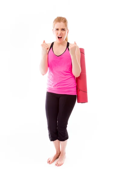 Vrouw op zoek gefrustreerd — Stockfoto