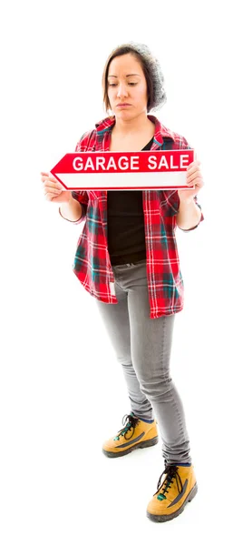 Garage segno di vendita — Foto Stock