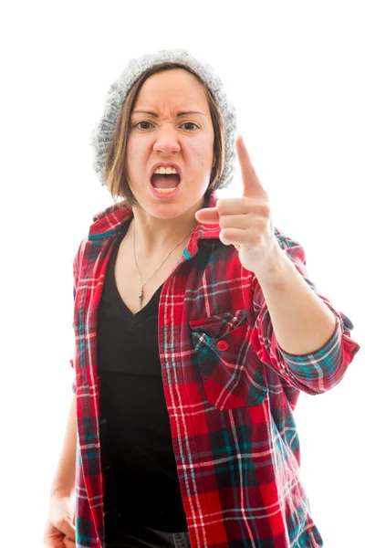Woman scolding — Stock Photo, Image