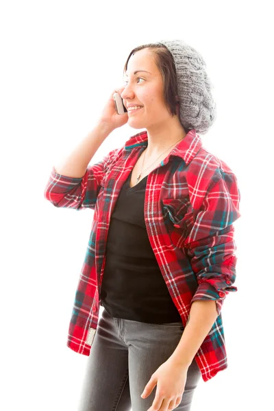 Mujer hablando por teléfono móvil —  Fotos de Stock