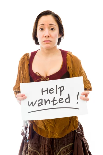 Help wanted sign — Stock Photo, Image