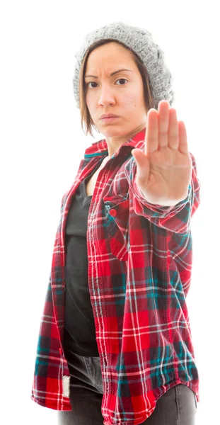 Stop gesture sign — Stock Photo, Image