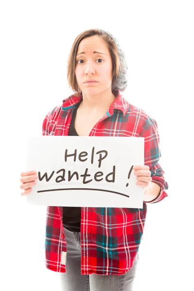 Help wanted sign — Stock Photo, Image