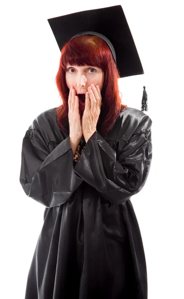 Student op zoek geschokt — Stockfoto