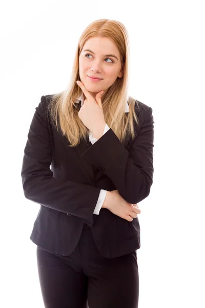 Mulher de negócios sonhando acordado — Fotografia de Stock