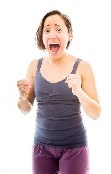 Woman shouting — Stock Photo, Image