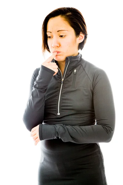 Mujer mirando triste — Foto de Stock