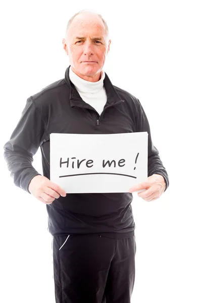 Man holding a message board — Stock Photo, Image