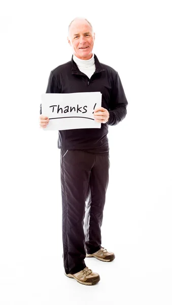 Bord met woorden "Bedankt" — Stockfoto