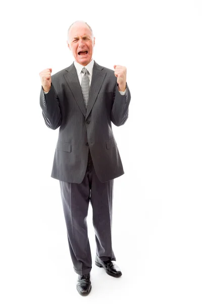 Businessman screaming — Stock Photo, Image