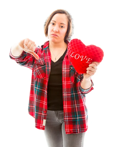 Thumb down sign — Stock Photo, Image