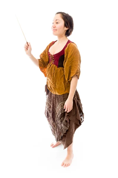 Conductor with baton — Stock Photo, Image
