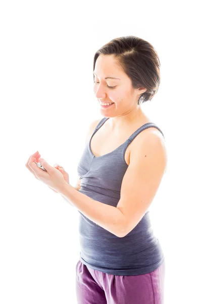 Woman text messaging — Stock Photo, Image