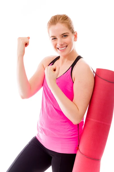 Woman celebrating success — Stock Photo, Image