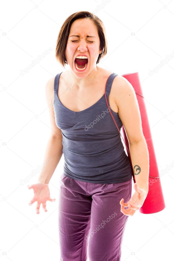 Woman looking frustrated