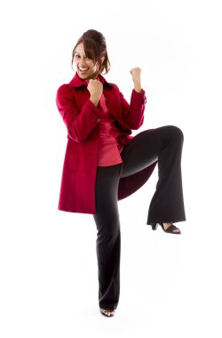 kadın kutluyor başarı