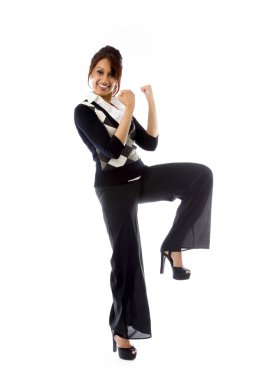 kadın kutluyor başarı