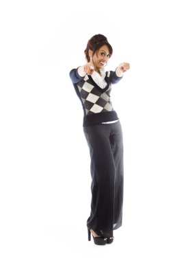 Sana işaret eden kadın