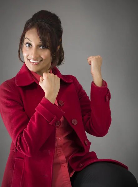 Woman celebrating success — Stock Photo, Image